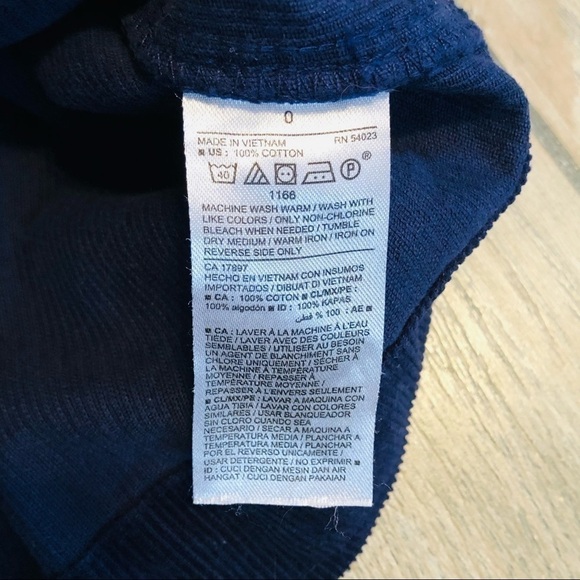 Old Navy Navy Blue Full Button Down Corduroy Mini Skirt Size 0 - Picture 4 of 6